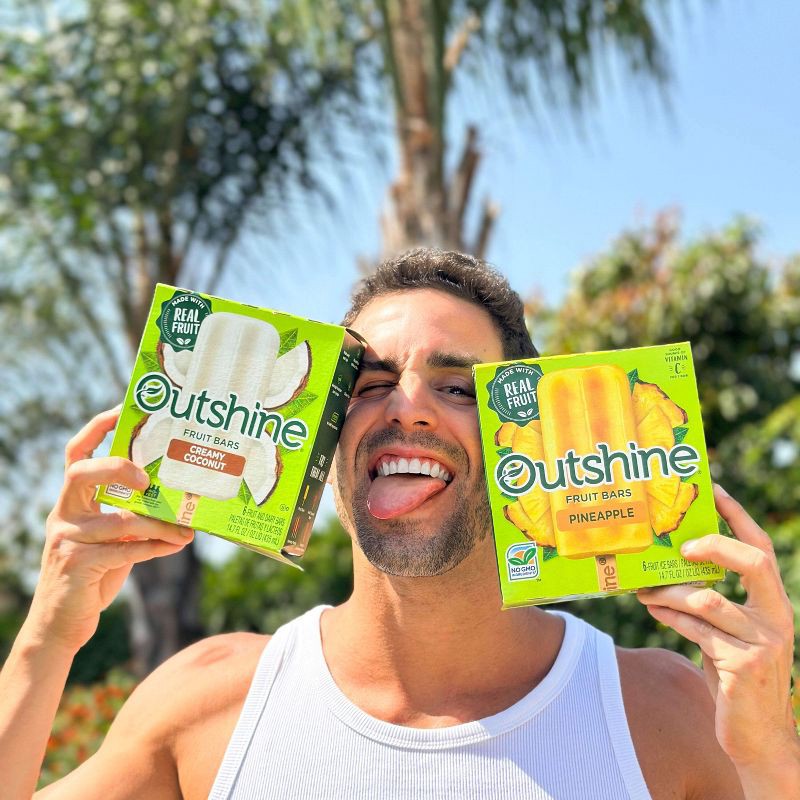 slide 5 of 13, Outshine Coconut Frozen Fruit Bar - 6ct, 6 ct