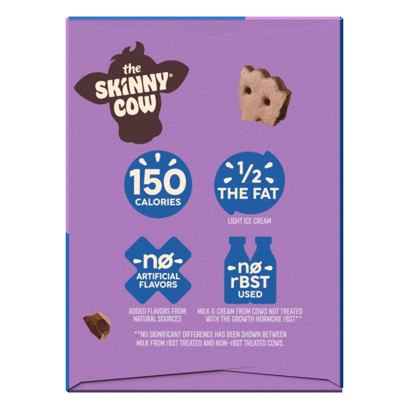 slide 5 of 8, Skinny Cow Vanilla Ice Cream Sandwich - 6pk, 6 ct