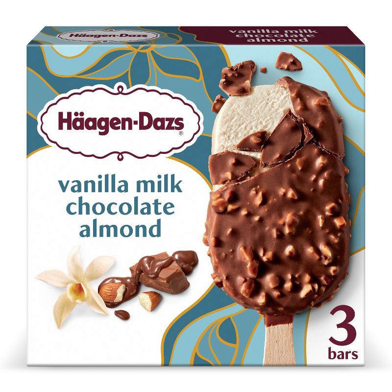 slide 1 of 15, Haagen-Dazs Haagen Dazs Vanilla & Almond Ice Cream Bar - 3pk, 3 ct