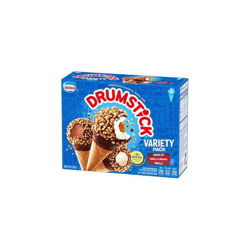 slide 2 of 10, Nestle Drumstick Variety Ice Cream Cones - 8ct, 8 ct