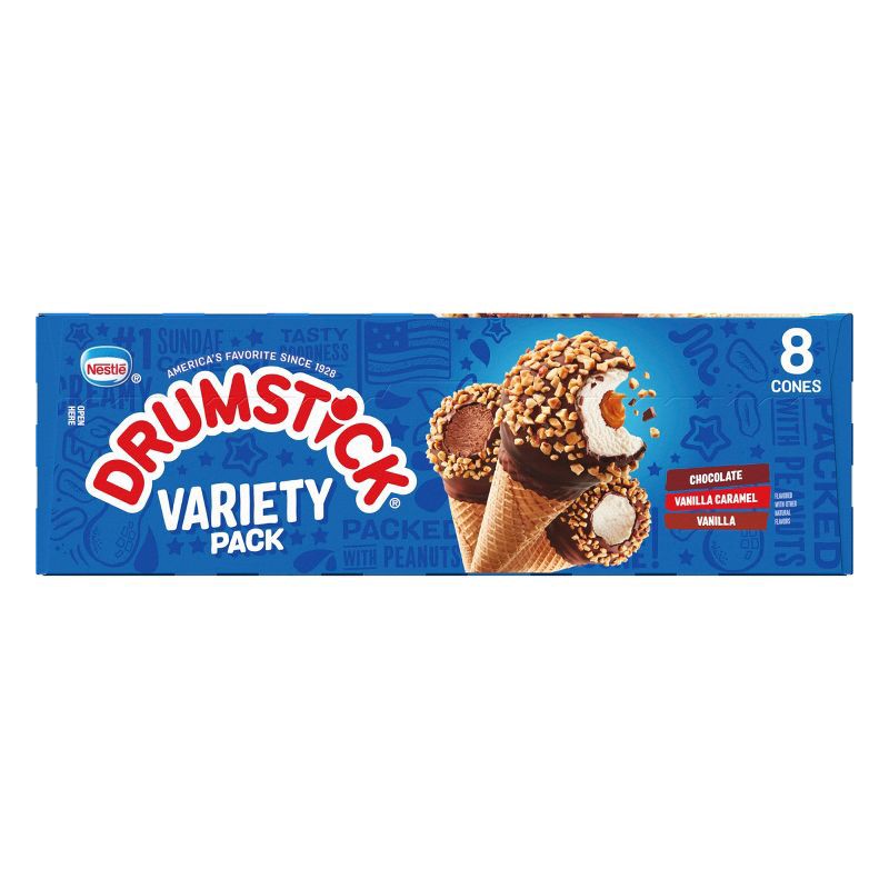 slide 6 of 10, Nestle Drumstick Variety Ice Cream Cones - 8ct, 8 ct