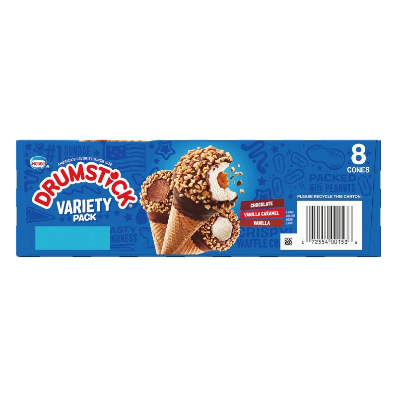 slide 7 of 10, Nestle Drumstick Variety Ice Cream Cones - 8ct, 8 ct