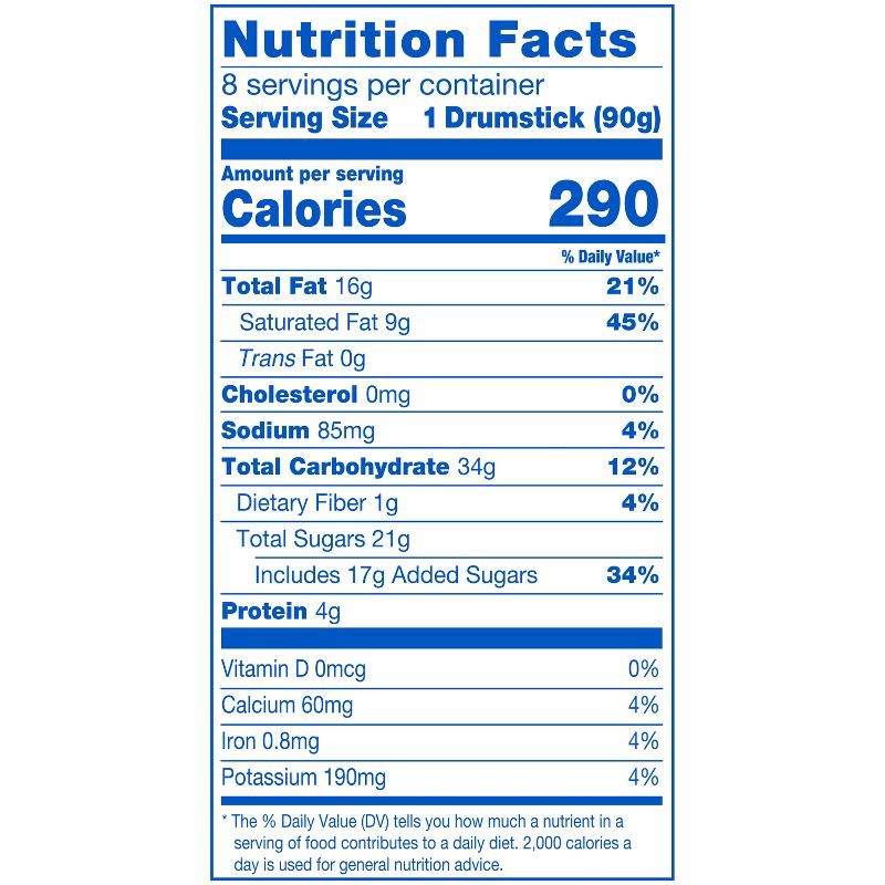 slide 7 of 13, Nestle Drumstick Vanilla Ice Cream Cone - 8ct, 8 ct