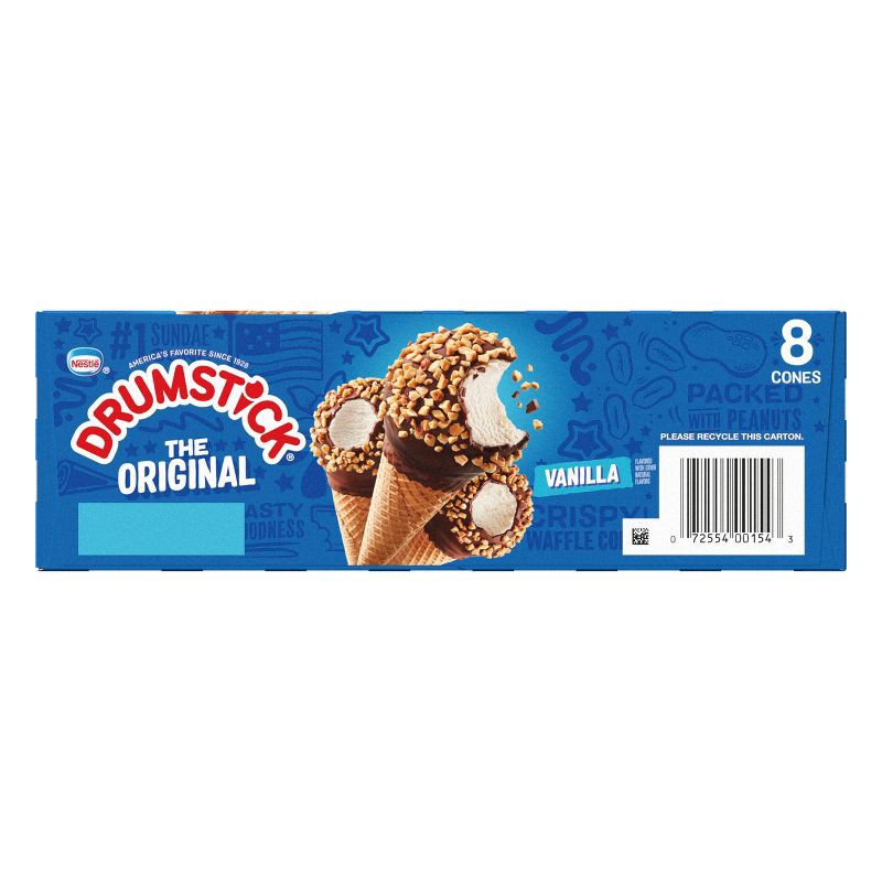 slide 9 of 13, Nestle Drumstick Vanilla Ice Cream Cone - 8ct, 8 ct