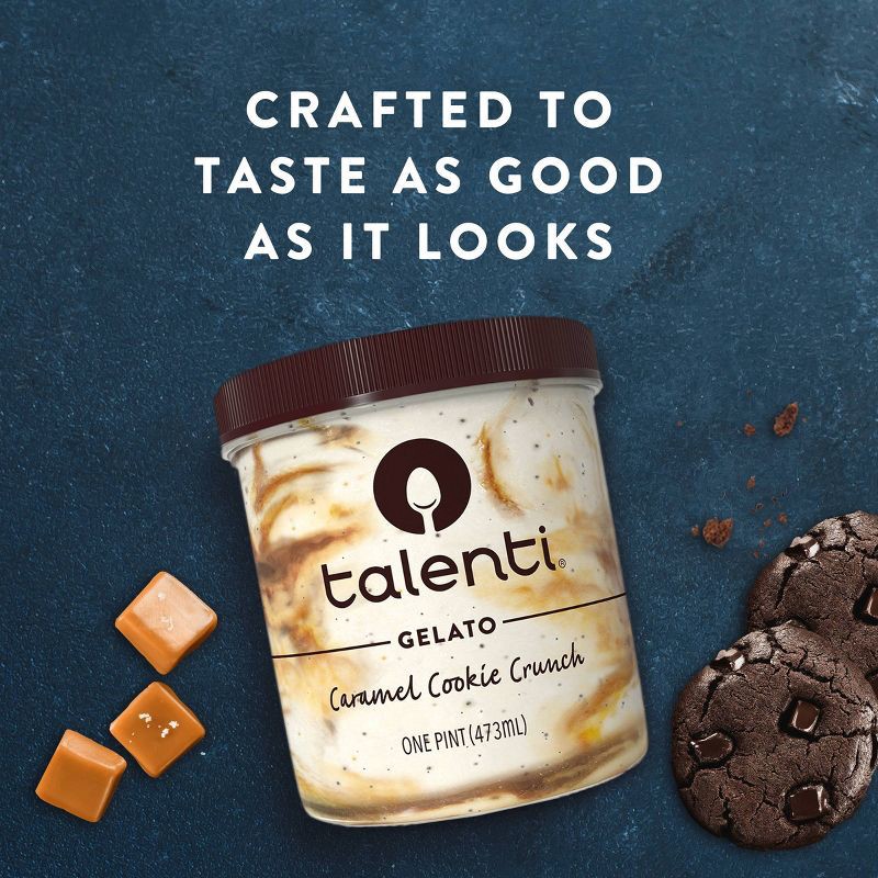 slide 5 of 8, Talenti Caramel Cookie Crunch Gelato - 16oz, 16 oz