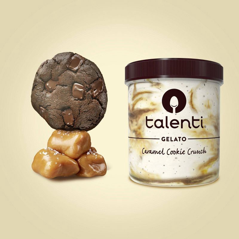 slide 8 of 8, Talenti Caramel Cookie Crunch Gelato - 16oz, 16 oz