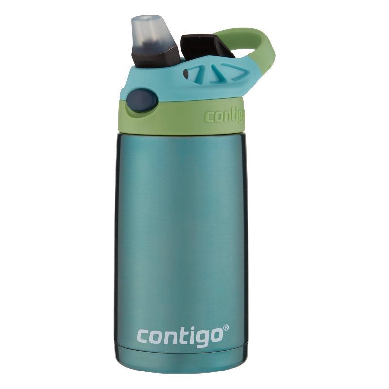 slide 3 of 5, Contigo Kids Stainless Steel Water Bottle with Redesigned AUTOSPOUT Straw, Painted Ocean, 13 oz