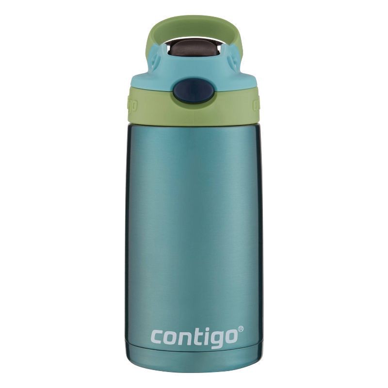 slide 1 of 5, Contigo Kids Stainless Steel Water Bottle with Redesigned AUTOSPOUT Straw, Painted Ocean, 13 oz