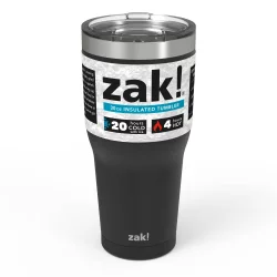 Zak Designs Zak! Designs 30oz Double Wall Stainless Steel Cascadia Tumbler - Black