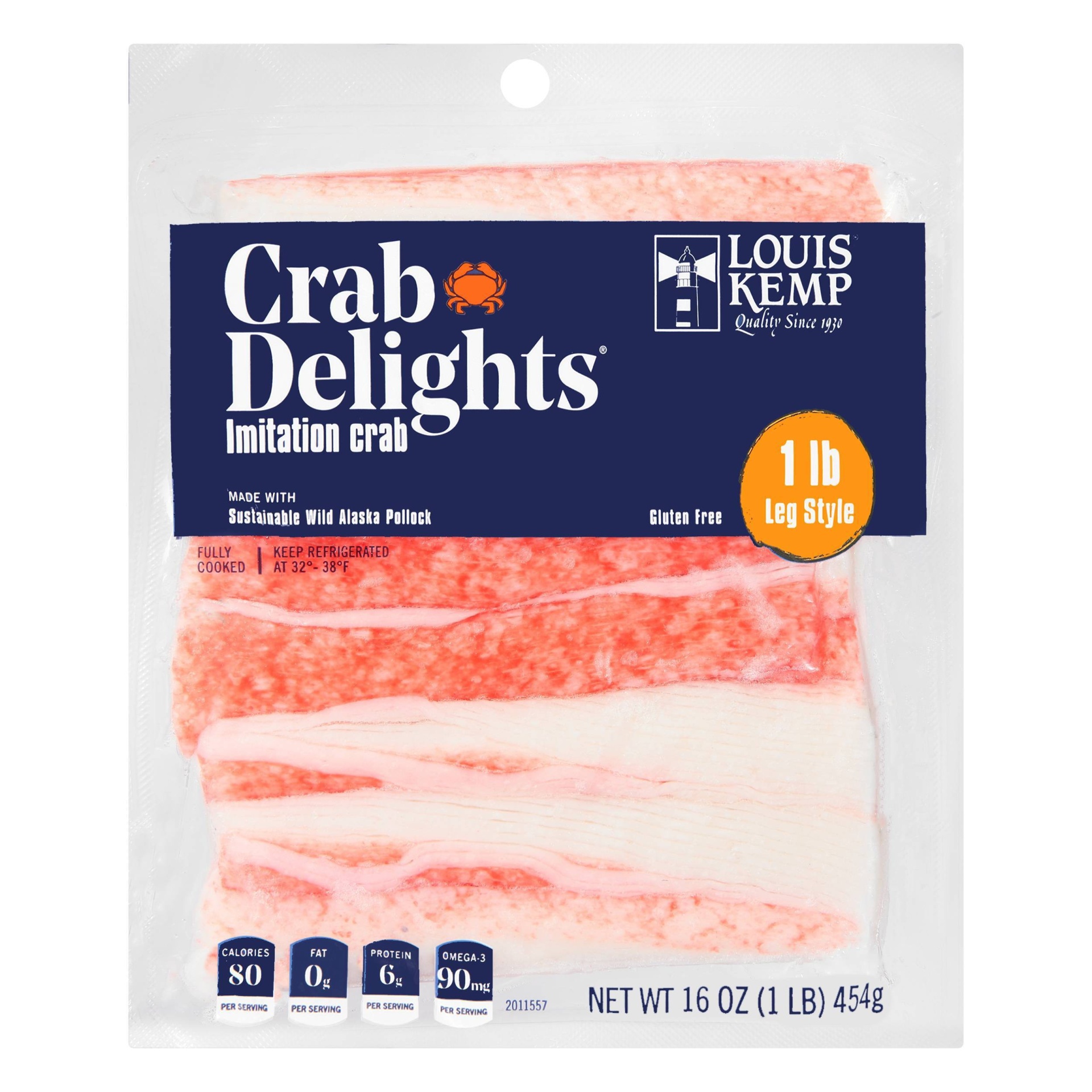 Louis Kemp Crab Delights Imitation Crab Leg Style - 16oz Reviews 2023