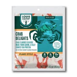Louis Kemp Crab Delights Imitation Crab Flake Style - 16oz