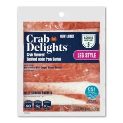 Louis Kemp Crab Delights Imitation Crab Leg Style - 8oz