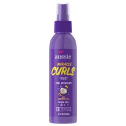Aussie Miracle Curls Curl Refresher Spray for Frizzy Hair, Silicone Free 5.7 fl oz