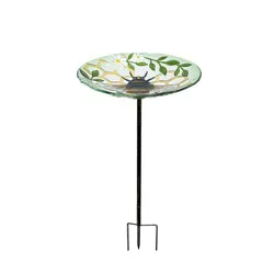 HD Designs Outdoors Bee Birdbath Stake, 10 in