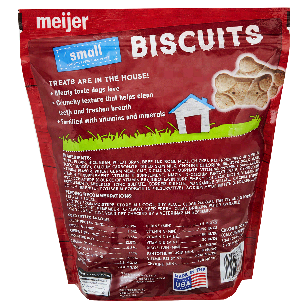 slide 2 of 2, Meijer Small Biscuits Dog Treats, 24 oz