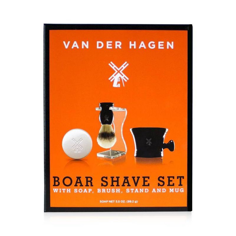 slide 3 of 8, Van der Hagen Premium 4 Piece Shave Gift Set, 4 ct