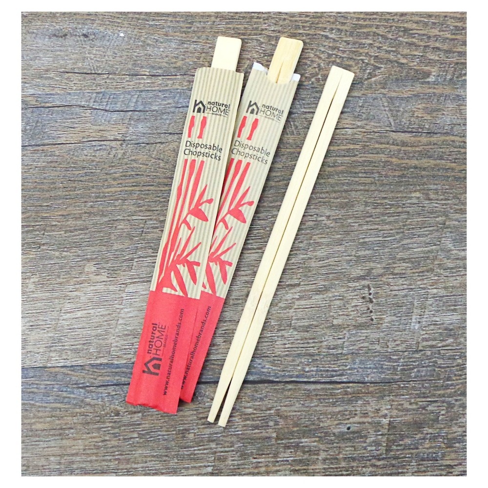 slide 4 of 5, Natural Home Disposable Chopsticks Brown, 20 ct