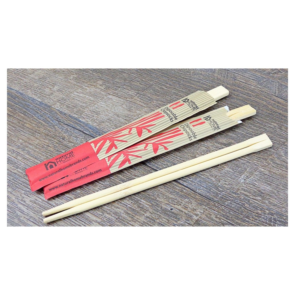 slide 5 of 5, Natural Home Disposable Chopsticks Brown, 20 ct