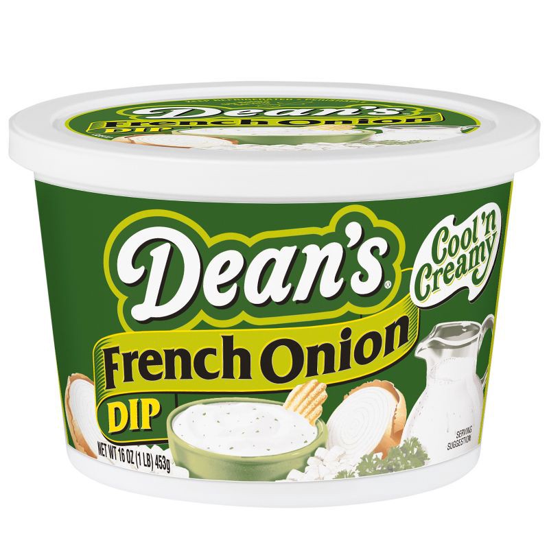slide 1 of 4, Dean's Dairy Dips Dean's French Onion Dip - 16oz, 16 oz