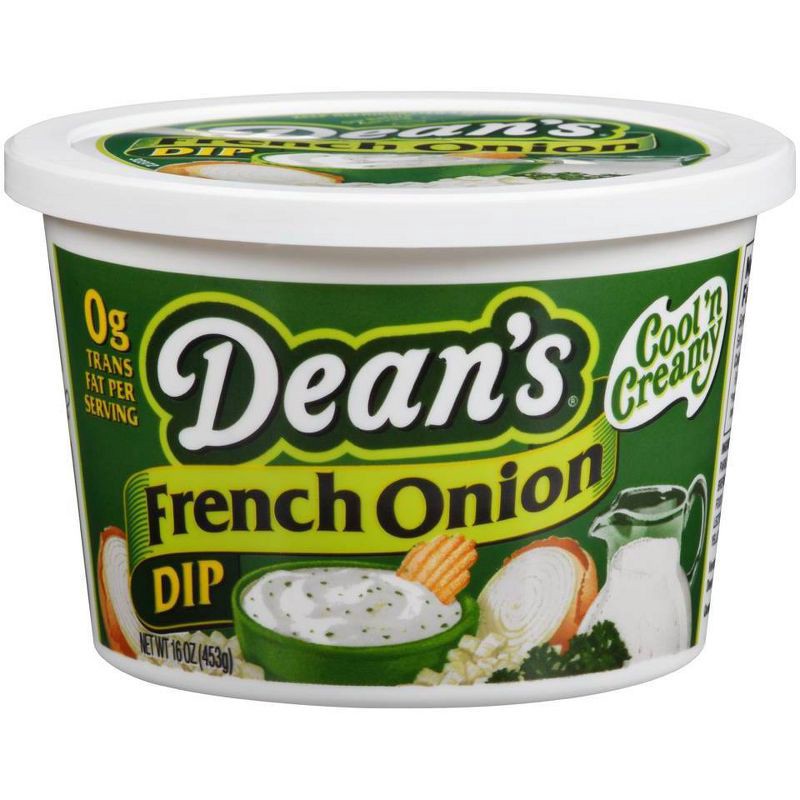 slide 1 of 4, Dean's Dairy Dips Dean's French Onion Dip - 16oz, 16 oz