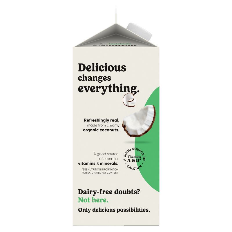 slide 11 of 11, So Delicious Organic Unsweetened Dairy-Free Coconutmilk - 0.5gal, 1/2 gal