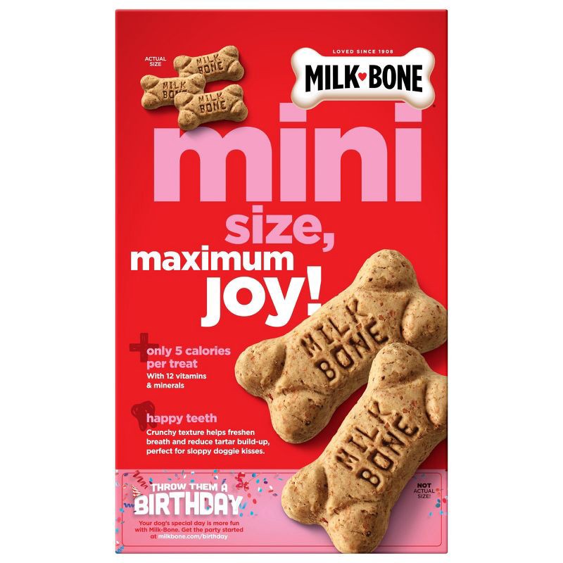 slide 2 of 5, Milk-Bone Original Mini Dry Dog Treats Biscuits Beef Flavor - 15oz, 15 oz