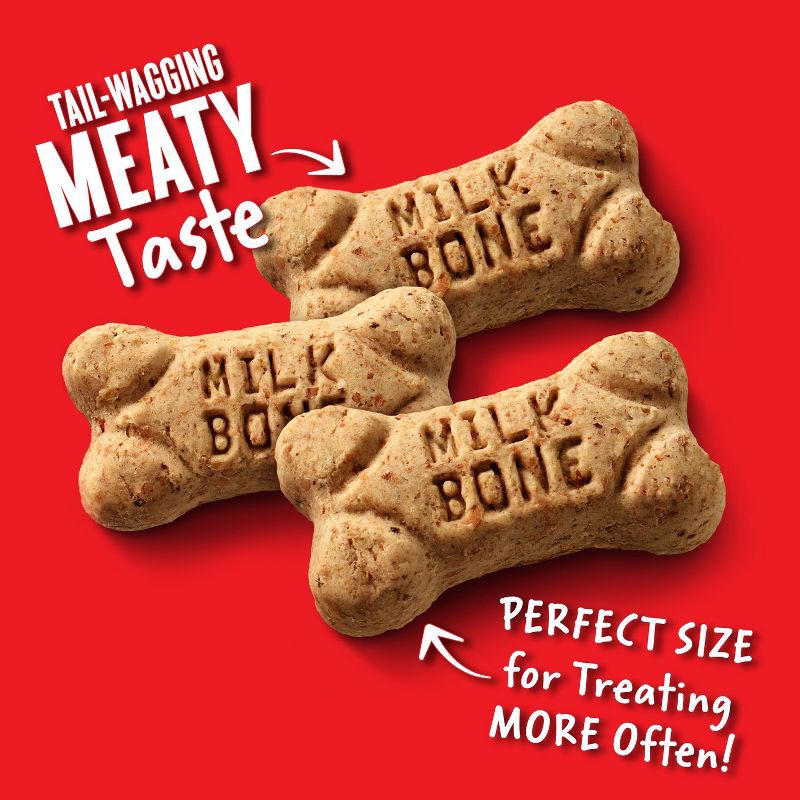 slide 4 of 9, Milk-Bone Original Mini Dry Dog Treats Biscuits Beef Flavor - 15oz, 15 oz