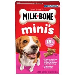 Milk-Bone Original Mini Dry Dog Treats Biscuits Beef Flavor - 15oz