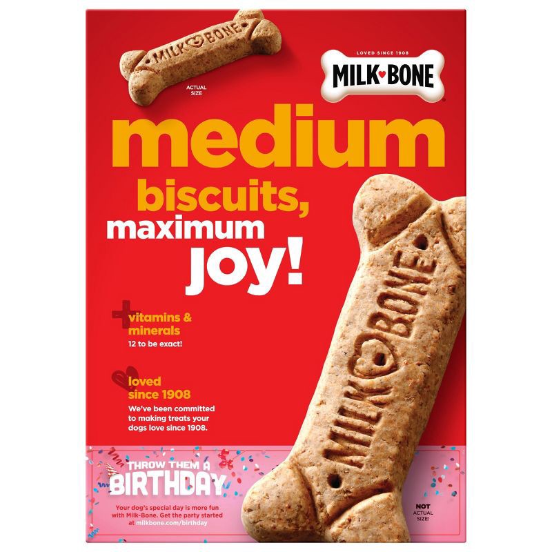 slide 2 of 4, Milk-Bone Biscuits in Beef Flavor Medium Dog Treats - 24oz, 24 oz