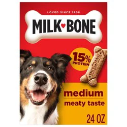 Milk-Bone Crunchy Medium Original Beef Flavor Dog Treats - 24oz