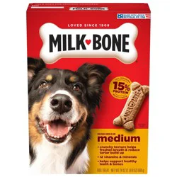 Milk-Bone Biscuits in Beef Flavor Medium Dog Treats - 24oz