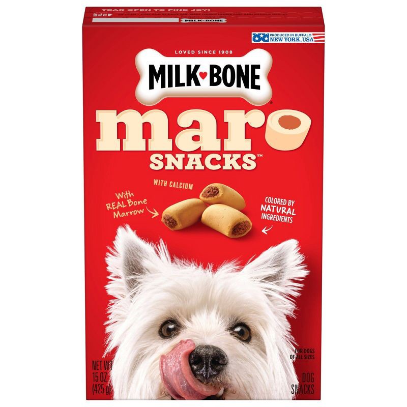 slide 1 of 5, Milk-Bone MaroSnacks with Real Bone Marrow Dog Treats - 15oz, 15 oz