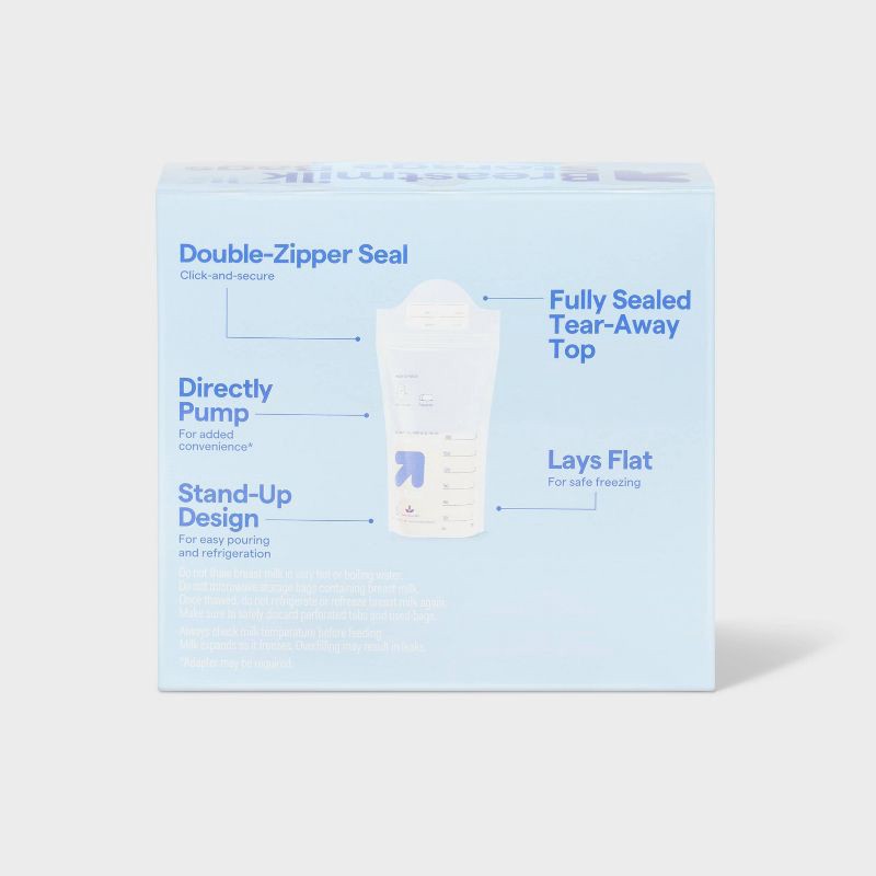 slide 3 of 4, Breast Milk Storage Bags - 100ct - up&up™, 100 ct