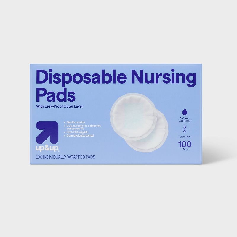slide 1 of 6, Disposable Breast Pads - 100ct - up&up™, 100 ct