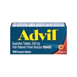 Advil Pain Reliever/Fever Reducer Tablets - Ibuprofen (NSAID) - 100ct