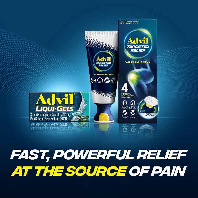 slide 11 of 14, Advil Liqui-Gels Pain Reliever/Fever Reducer Liquid Filled Capsules - Ibuprofen (NSAID) - 80ct, 80 ct
