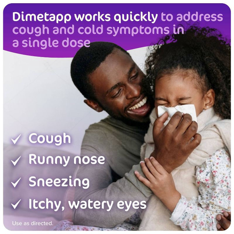 slide 2 of 6, Children's Dimetapp Cough & Cold Relief Liquid - Dextromethorphan - Grape - 4 fl oz, 4 fl oz