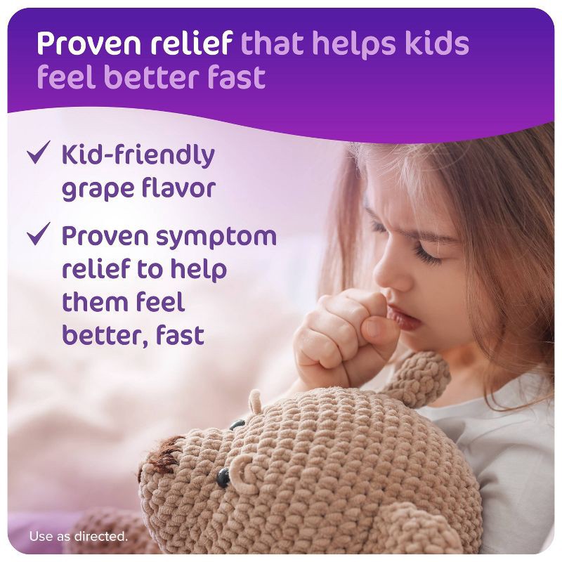 slide 4 of 6, Children's Dimetapp Cough & Cold Relief Liquid - Dextromethorphan - Grape - 4 fl oz, 4 fl oz