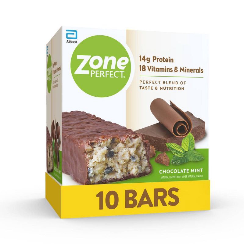 slide 1 of 7, Zone Perfect ZonePerfect Protein Bar Chocolate Mint - 10 ct/17.6oz, 10 ct, 17.6 oz