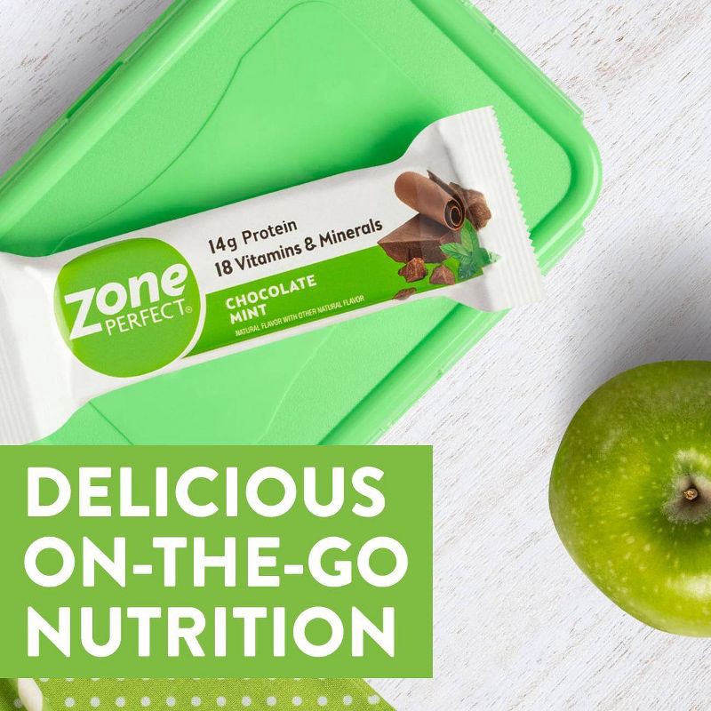 slide 6 of 7, Zone Perfect ZonePerfect Protein Bar Chocolate Mint - 10 ct/17.6oz, 10 ct, 17.6 oz