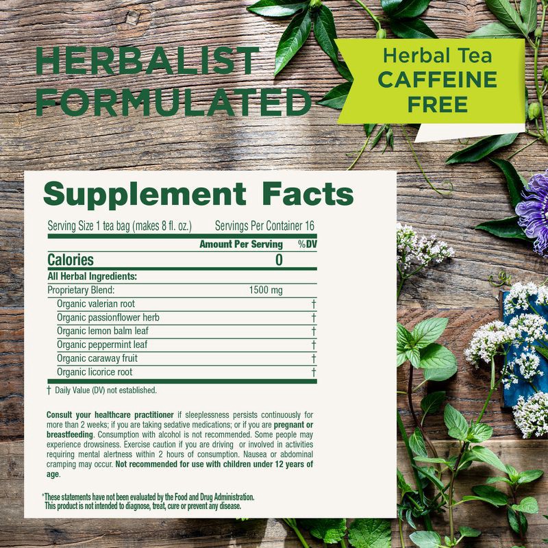 slide 7 of 11, Traditional Medicinals Organic Nighty Night Valerian Herbal Tea - 16ct, 16 ct