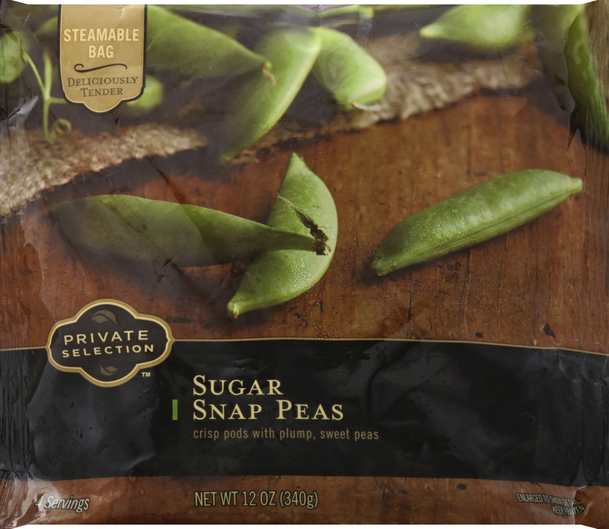 slide 6 of 7, Private Selection Snap Peas 12 oz, 12 oz