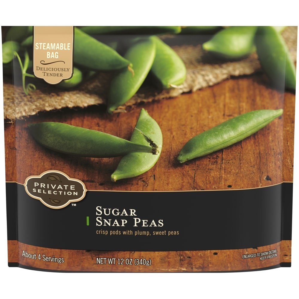 slide 1 of 7, Private Selection Snap Peas 12 oz, 12 oz