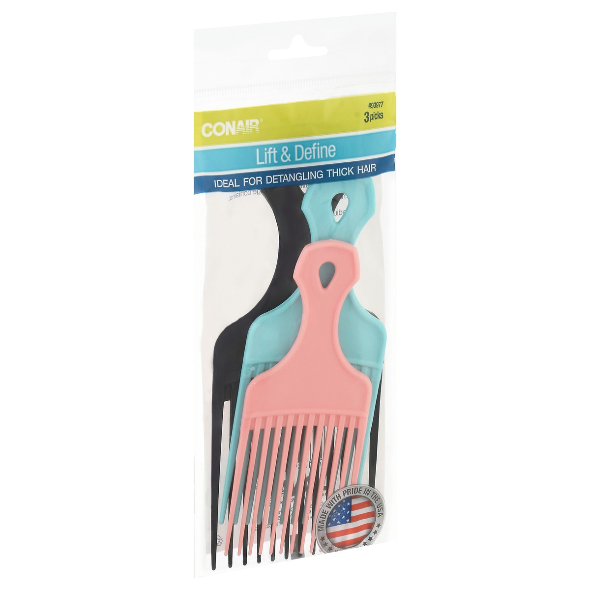 slide 5 of 9, Conair Hair Picks, 3 ct