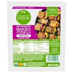 Simple Truth Organic Gluten Free Teriyaki Baked Tofu
