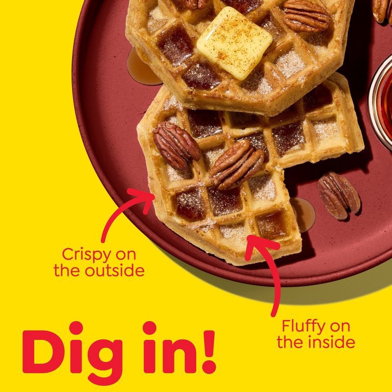 slide 4 of 9, Eggo Thick and Fluffy Frozen Waffles Cinnamon Brown Sugar - 11.6oz/6ct, 6 ct; 11.6 oz