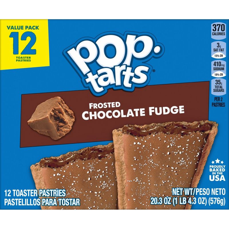 slide 9 of 9, Pop-Tarts Frosted Chocolate Fudge Pastries - 12ct/20.31oz, 12 ct, 20.31 oz