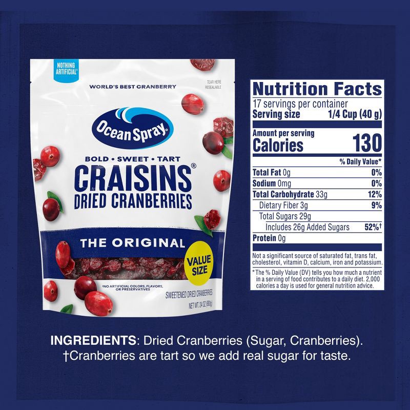 slide 3 of 15, Ocean Spray Dried Cranberries Value Pack - 24oz, 24 oz