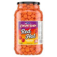 slide 1 of 1, Utz Cheese Balls Red Hot, 14 oz