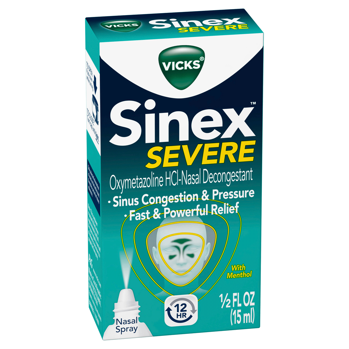 slide 2 of 3, Vicks Sinex Severe Original Nasal Spray Decongestant For Fast Relief, 0.5 fl oz